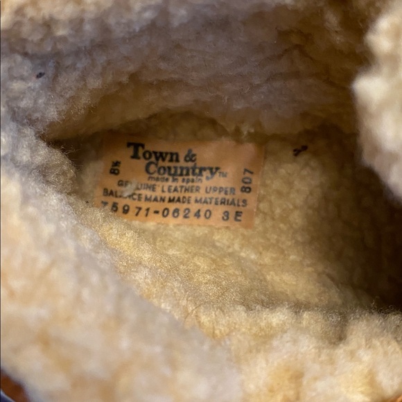 Vintage 70s Suede Sherpa Lined Lace-up Boots - Picture 4 of 7